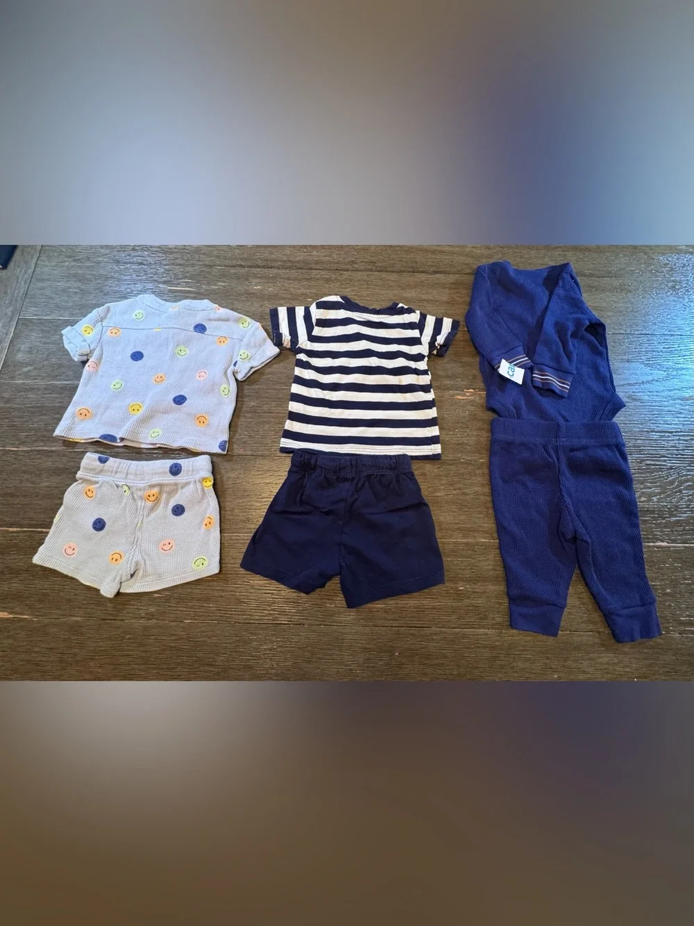 Old Navy  and HM Blue and Navy Toddler Shorts Set